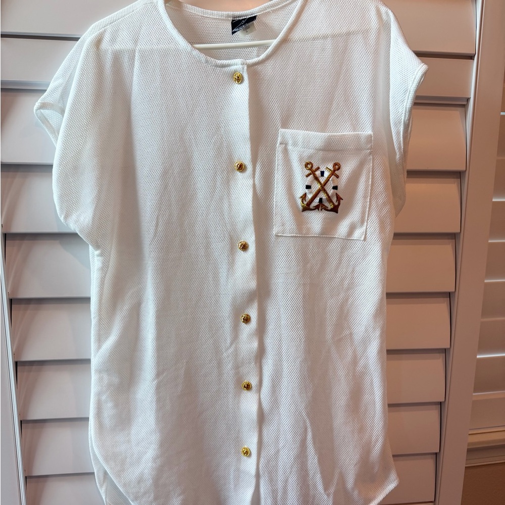 White Mesh cover up